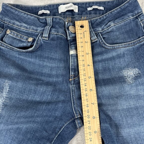 Closed Organic Cotton Jeans Made In Italy Distressed Ankle Denim Women's Sz 24 - Picture 5 of 11